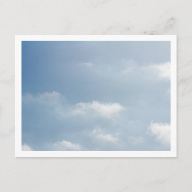 Blue Skies with Clouds 5957 Relaxing Peaceful Postcard (Front)