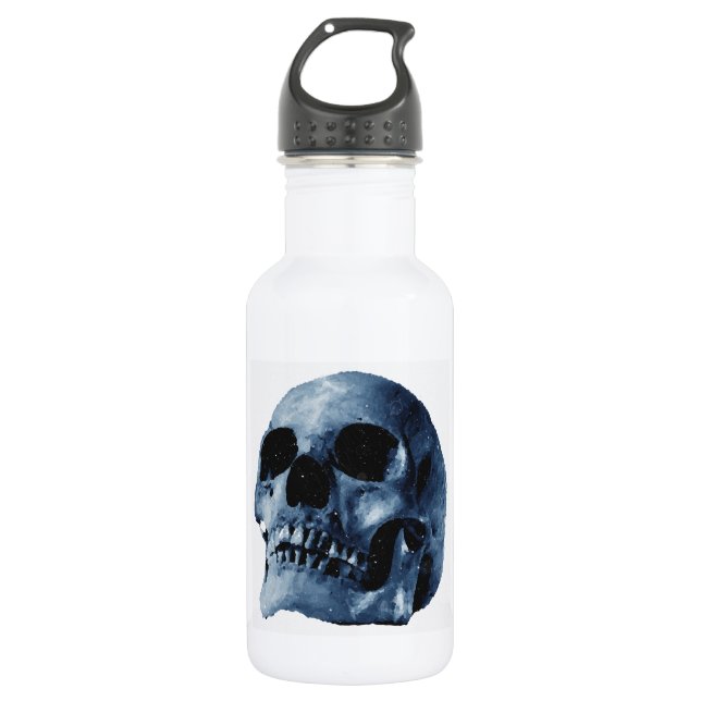 Blue Skull 532 Ml Water Bottle (Front)