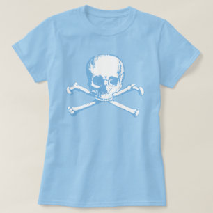 Blue Skull And Crossbones T-Shirt