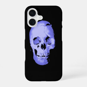 Blue Skull Pop Art Fantasy iPhone 16 Case