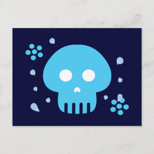 Blue Skull Postcard