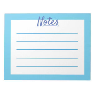 Blue Sky 11" x 8.5" Notepad - 40 pages