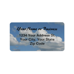 Blue Sky Address Label