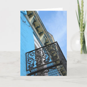 Blue Sky and Building Card