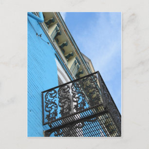 Blue Sky and Building Postcard