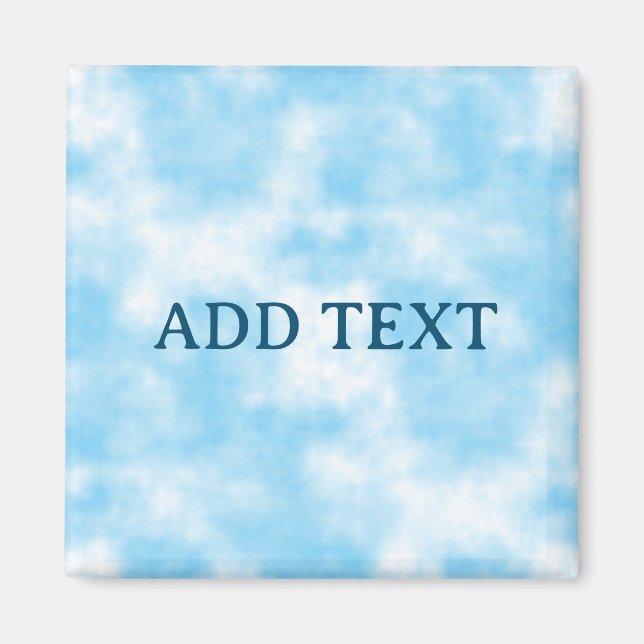 Blue Sky and Cloud Art Custom Magnet (Front)
