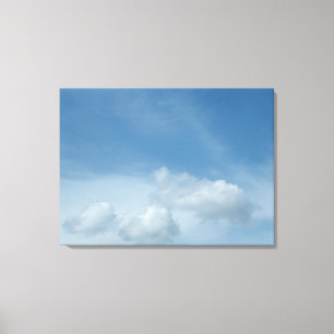 Blue sky and clouds canvas print