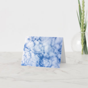blue sky and clouds card