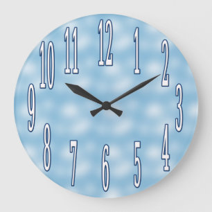 Blue Sky and Clouds Wall Clock