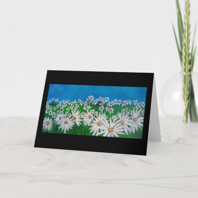 BLUE SKY AND DAISIES CARD (Front)