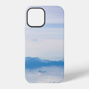 Blue sky and mountains view from airplane stylized iPhone 12 case