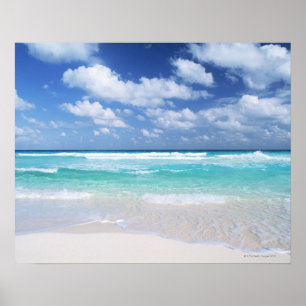 Blue sky and sea 14 poster