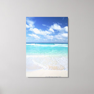 Blue sky and sea 15 canvas print