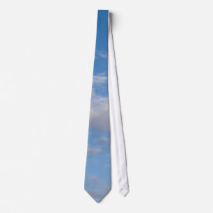 blue sky and white clouds tie