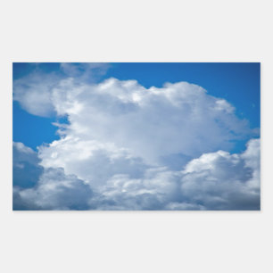 blue sky art vo1 rectangular sticker
