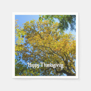 Blue Sky & Autumn Foliage - Custom Thanksgiving Napkin