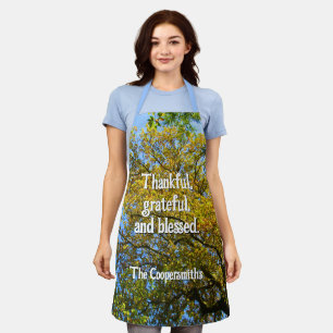 Blue Sky & Autumn Foliage - Personalised Apron