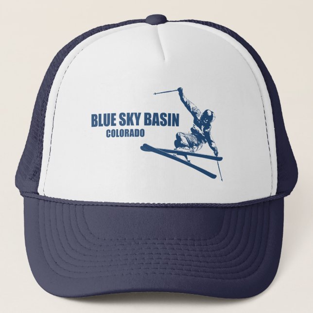 Blue Sky Basin Colorado Skier Trucker Hat (Front)