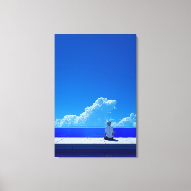 Blue Sky Canvas Print (Front)