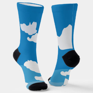 Blue Sky Cloud Socks