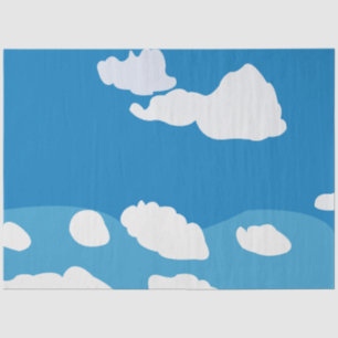 Blue Sky Cloud  Tissue Paper