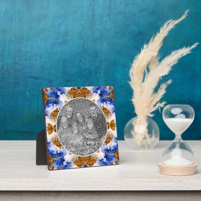 Blue Sky Clouds Abstract Add Your Photo    Plaque (Insitu)