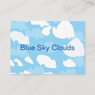 Blue Sky Clouds Business Card