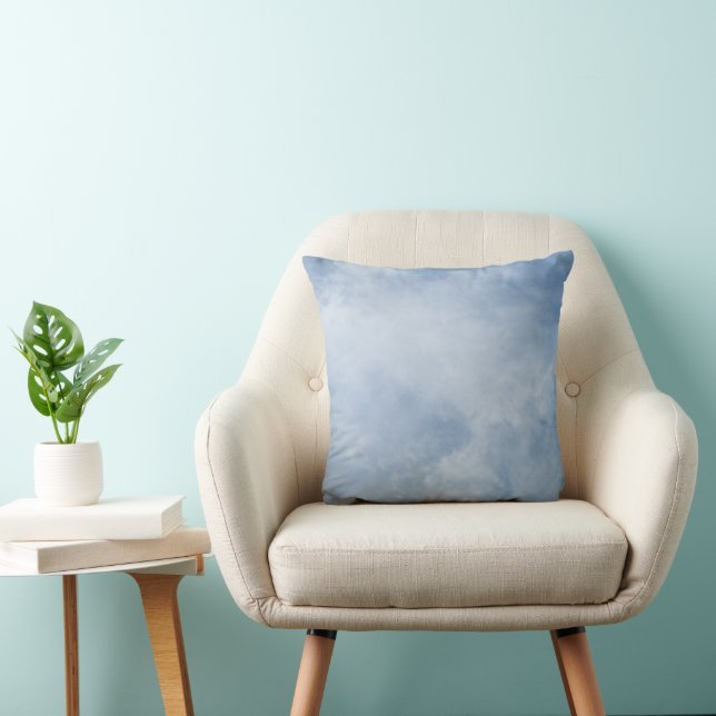 Blue Sky Clouds Cute Celestial  Cushion (Chair)