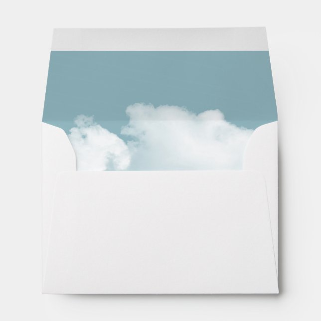 Blue Sky Clouds Envelope (Back (Bottom))