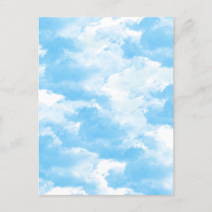 Blue Sky Clouds Postcard