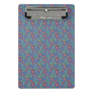 Blue Sky Dancing Watercolor Daisies Mini Clipboard