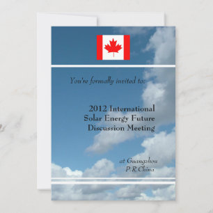 Blue sky,flag or logo international meeting invitation