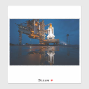 Blue Sky for Space Shuttle Atlantis Launch