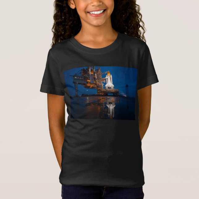Blue Sky for Space Shuttle Atlantis Launch T-Shirt (Front)