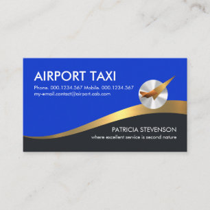 Blue Sky Gold Runway Liftoff Business Card