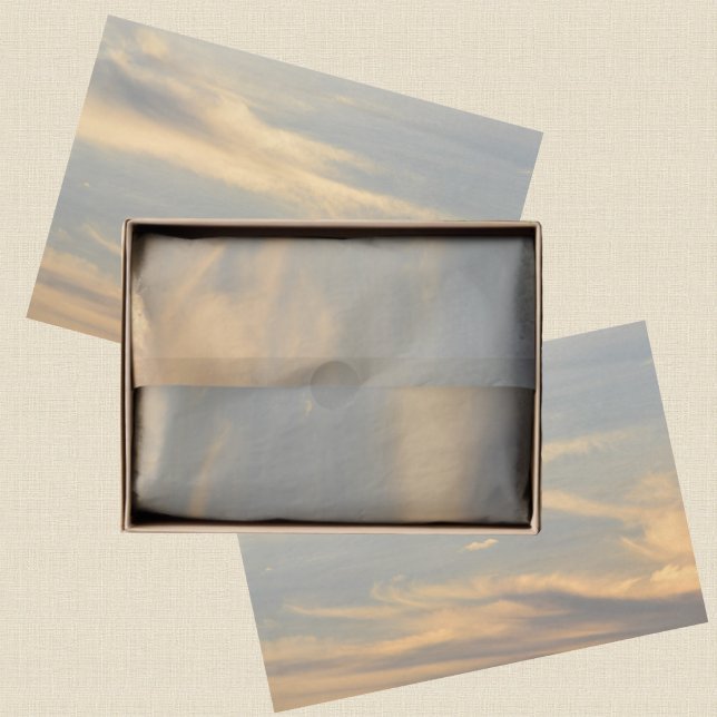 Blue Sky Golden Clouds Photographic Tissue Paper (Creator Uploaded)