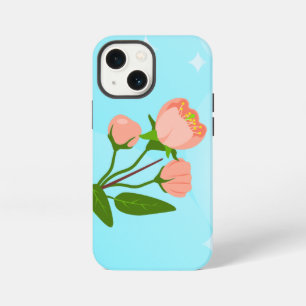 Blue sky gradient with blooming spring branch iPhone 13 mini case