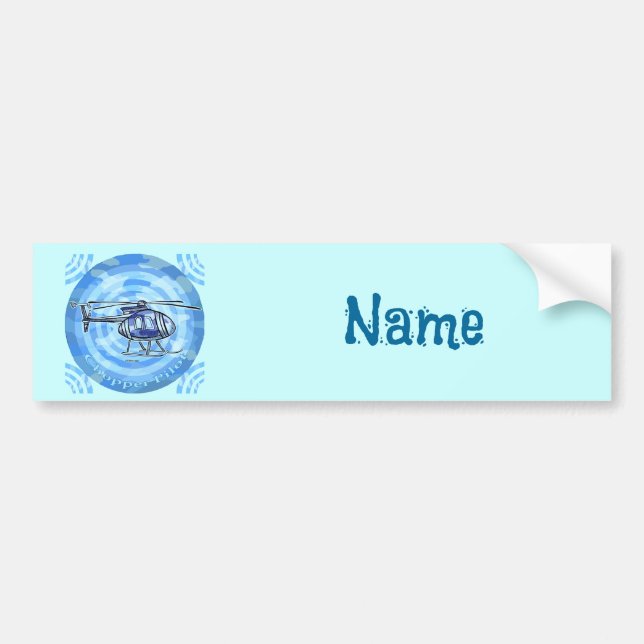 Blue Sky Helicopter  bumper sticker (Front)