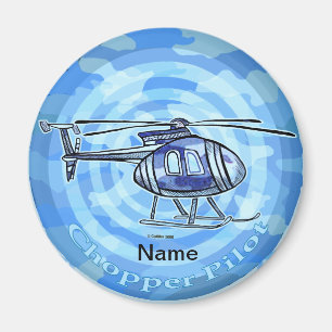 Blue Sky Helicopter magnet