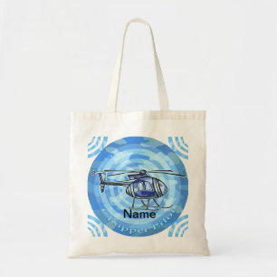 Blue Sky Helicopter tote bag