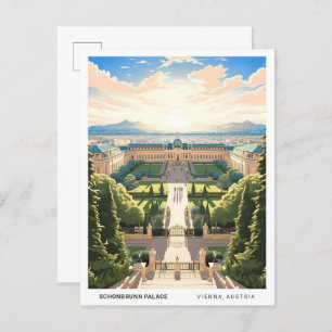Blue Sky in Schonbrunn Palace Vienna Austria Postcard