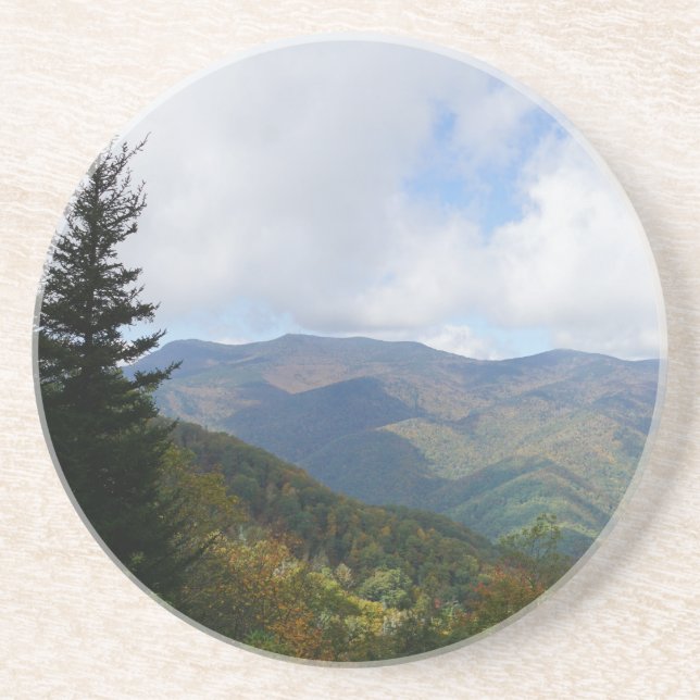 Blue Sky in the Blue Ridge Mountains Coaster (Front)