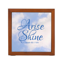Blue Sky Inspirational Arise and Shine Bible Verse