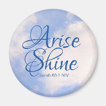 Blue Sky Inspirational Arise and Shine Bible Verse