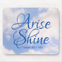 Blue Sky Inspirational Arise and Shine Bible Verse