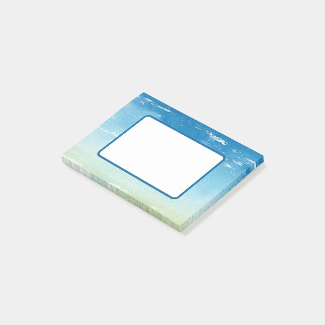 Blue Sky Ocean Waves  Post-it Notes (Angled)