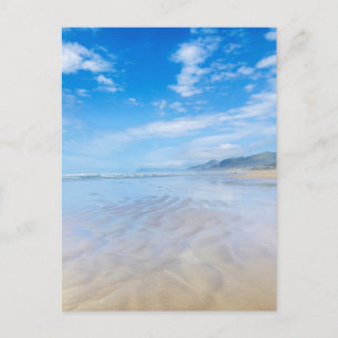 Blue Sky Oregon Beach Postcard