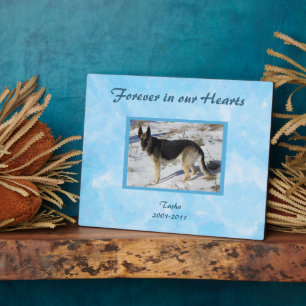 Blue SKy Pet Memorial Photo Plaque