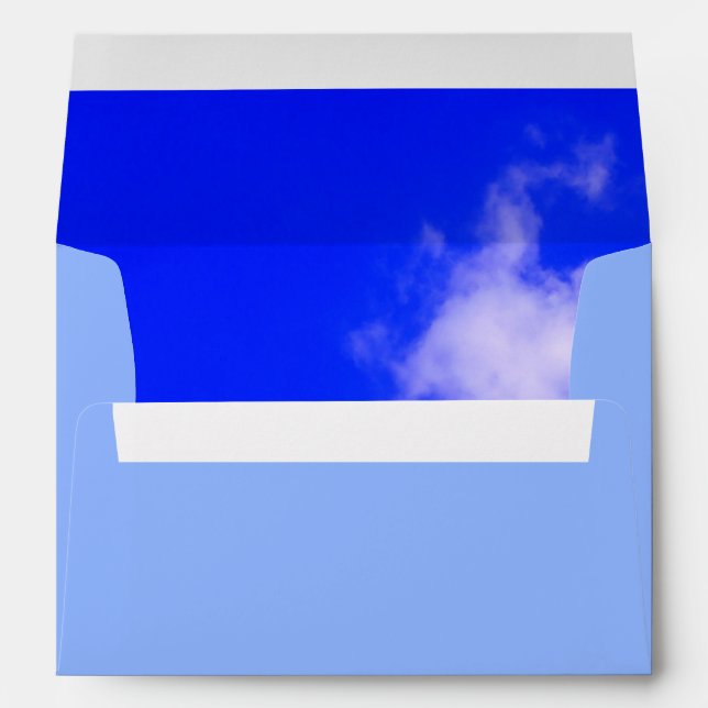 Blue Sky Plain Elegant Professional Envelope (Back (Bottom))