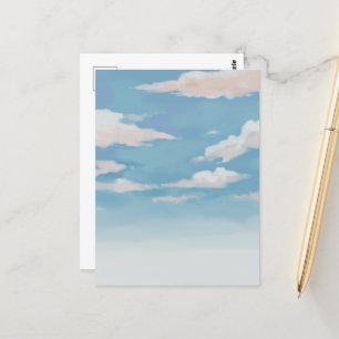 Blue sky postcard